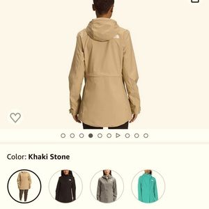Nortface women’s city breeze trench. Size XL. Stone color/tan